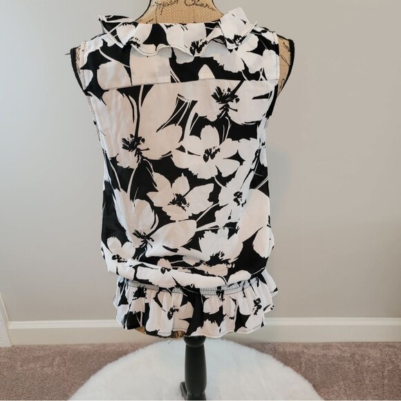 Karl Lagerfeld black white top - Picture 3 of 4